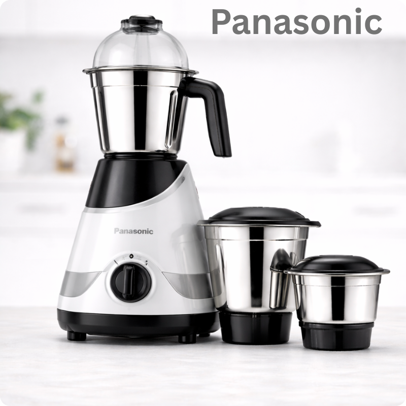 Panasonic 750W mixer grinder with stainless steel jars