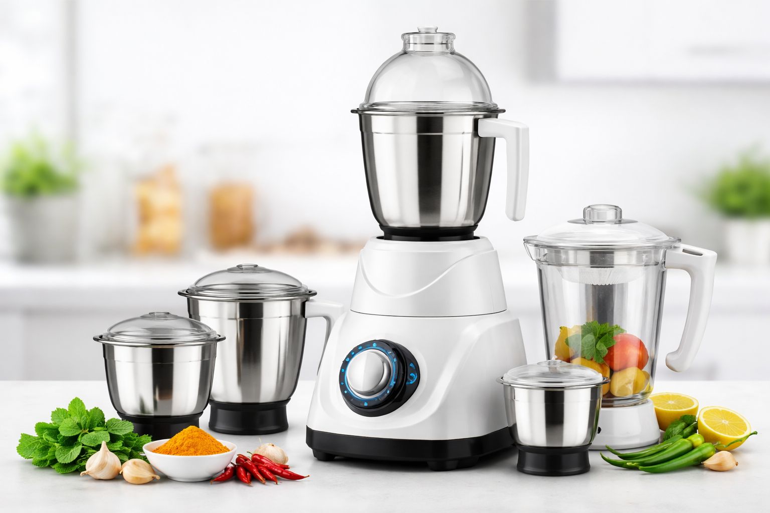 Standard mixer grinder with multiple jars