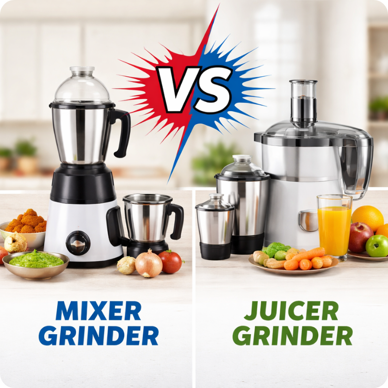 Mixer Grinder vs Juicer Grinder