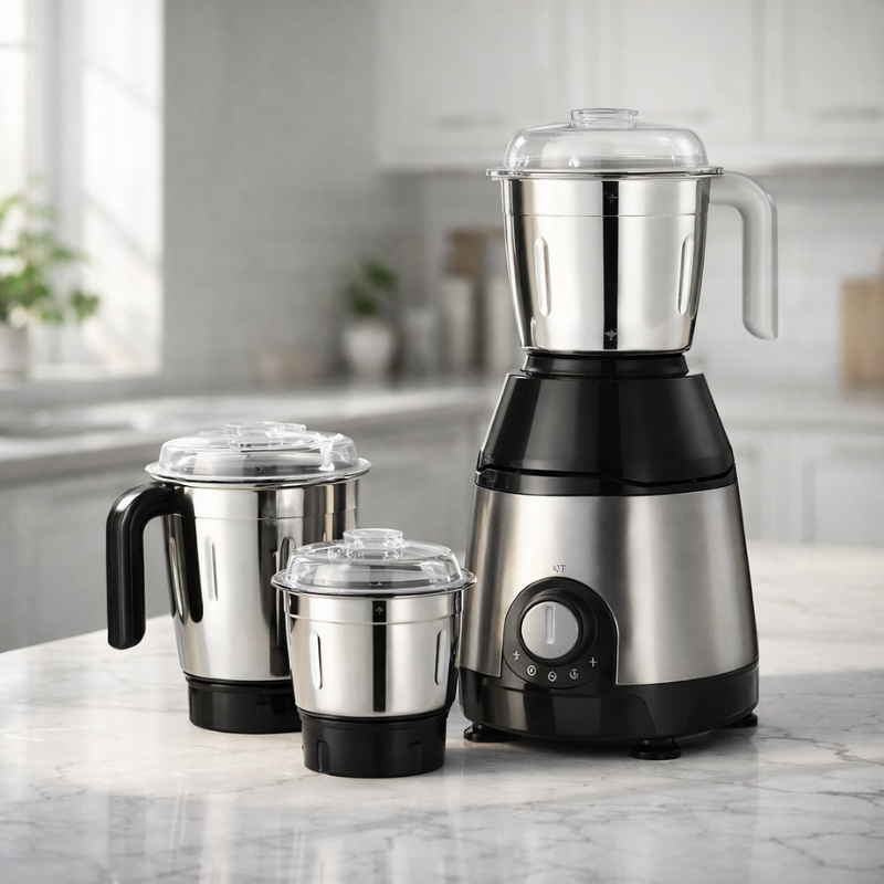 Best mixer grinder under 5000 with 750W motor and stainless steel jars