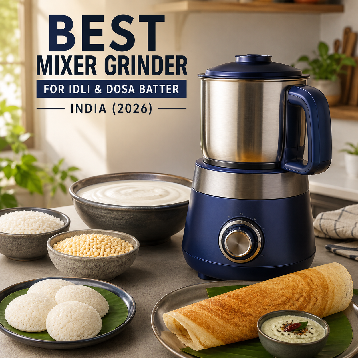 best mixer grinder for idli and dosa batter in India 2026