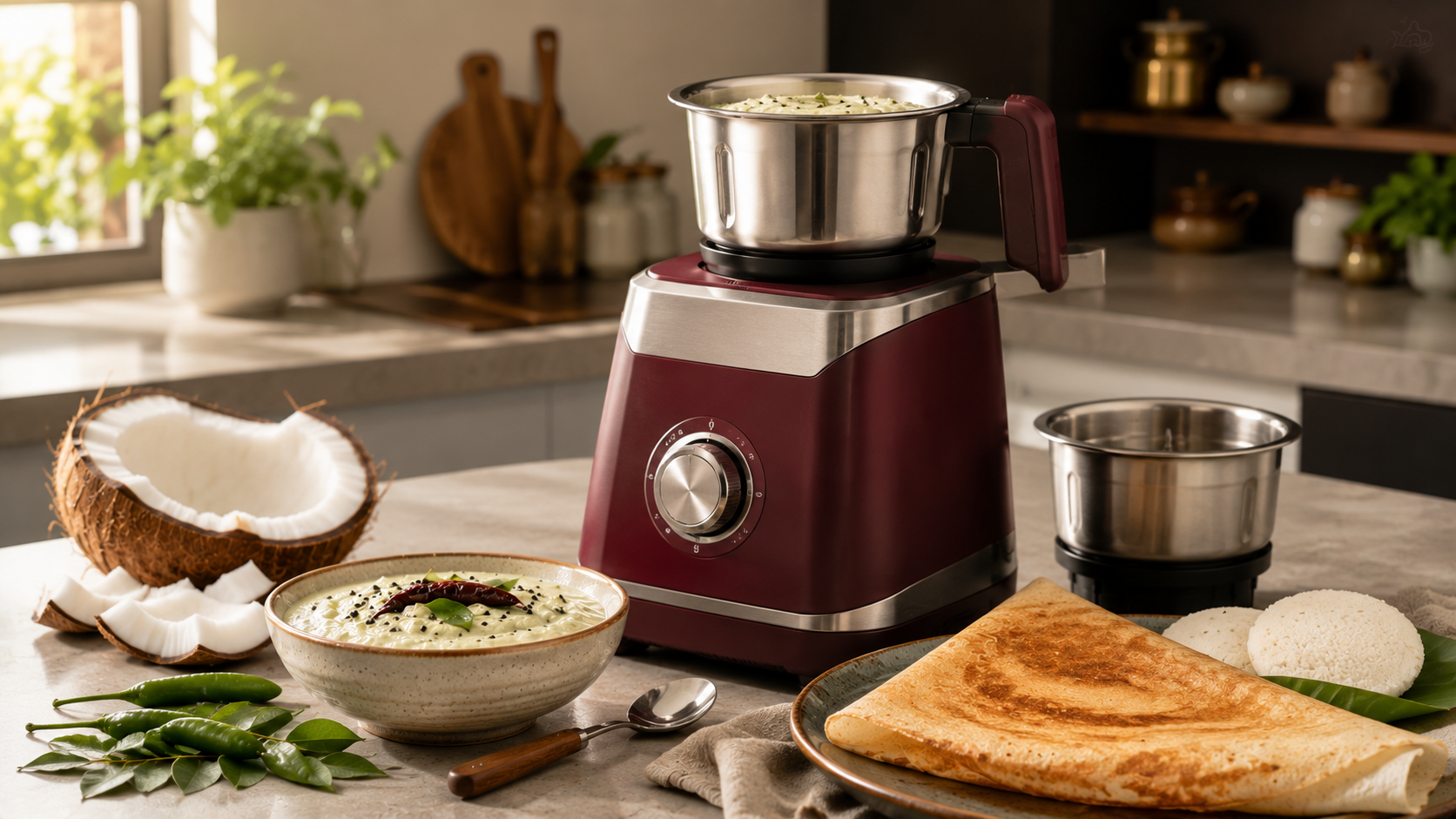 mixer grinder for making smooth coconut chutney